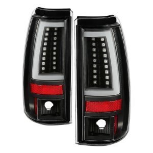 Chevrolet Silverado LED Tail Lights - SPYDER - Black - `03-`06