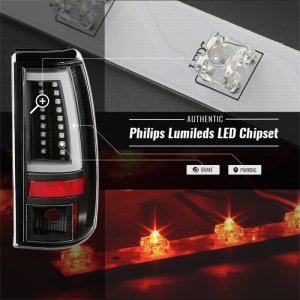 Chevrolet Silverado LED Tail Lights - SPYDER - Black - `03-`06