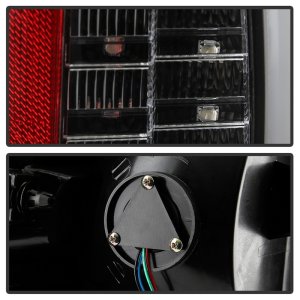 Dodge Ram LED Tail Lights - SPYDER - Light Bar, Version 2 - Black - `13-`14