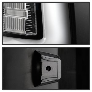 Dodge Ram LED Tail Lights - SPYDER - Light Bar, Version 2 - Black - `13-`14