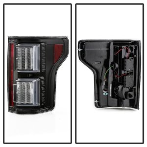Ford F150 LED Tail Lights - SPYDER - Light Bar - Black - `15-`17