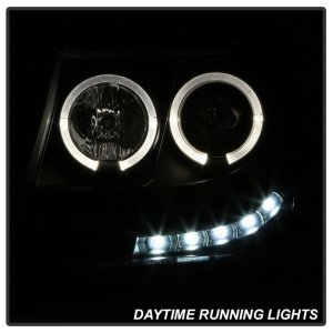 Chevrolet Suburban 1500 Headlights - SPYDER - Projector LED Halo - Black - `07-`14