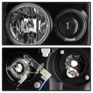 Ford F450 Super Duty Projector Headlights - SPYDER - LED Halo - Black - `08-`10 Ford F450 Super Duty Projector Headlights - SPYDER - LED Halo - Black - `08-`10