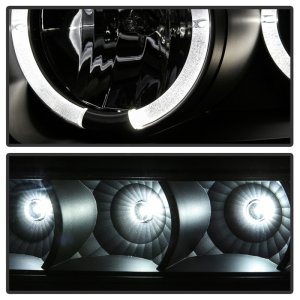 Ford F450 Super Duty Projector Headlights - SPYDER - LED Halo - Black - `08-`10 Ford F450 Super Duty Projector Headlights - SPYDER - LED Halo - Black - `08-`10