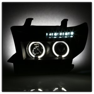 Toyota Sequoia Headlights - SPYDER - Halo LED Projector - Black - `08-`13 Toyota Sequoia Headlights - SPYDER - Halo LED Projector - Black - `08-`13