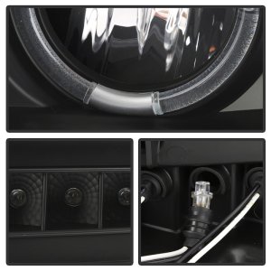 Toyota Tundra Headlights - SPYDER - Halo LED Projector - Black - `07-`13