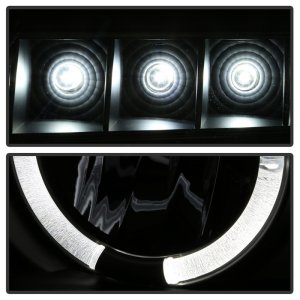 Toyota Tundra Headlights - SPYDER - Halo LED Projector - Black - `07-`13