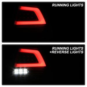 Pontiac G8 LED Tail Lights - SPYDER - Version 2 Light Bar - Black - `08-`09