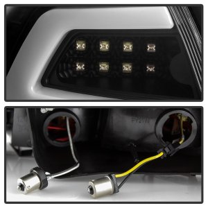 Pontiac G8 LED Tail Lights - SPYDER - Version 2 Light Bar - Black - `08-`09