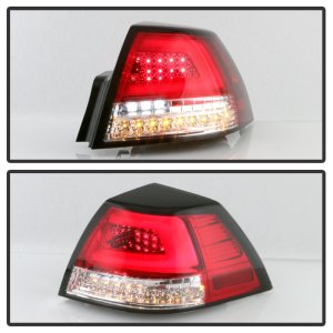 Pontiac G8 LED Tail Lights - SPYDER - Version 2 Light Bar - Red Clear - `08-`09