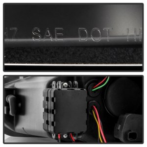Ford Focus Headlights - SPYDER - Projector Sequential Turn Signal Light Bar - Black - `15-`18