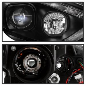 Ford Focus Headlights - SPYDER - Projector Sequential Turn Signal Light Bar - Black - `15-`18
