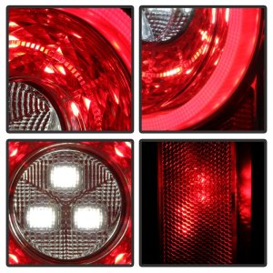 Jeep Wrangler LED Tail Lights - SPYDER - Sequential Turn Signal - Chrome - `19-`20