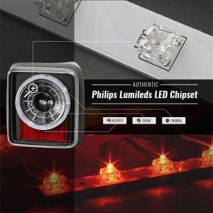 Jeep Wrangler LED Tail Lights - SPYDER - Full LED + Sequential Turn Signal - Black - `19-`20