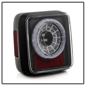 Jeep Wrangler LED Tail Lights - SPYDER - Full LED + Sequential Turn Signal - Black - `19-`20