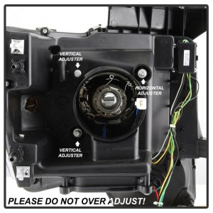 Ford F-150 Headlights - SPYDER - Projector + Halogen Model - Black - `09-`14
