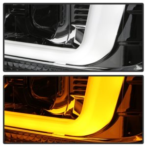 Ford F-250 Headlights - SPYDER - Version 2 - Switch Back Light Bar - Chrome - Chrome - `08-`10