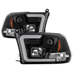 Dodge Ram 1500 Headlight Set - SPYDER - Version 2 - Black - `09-`16