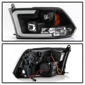 Dodge Ram 1500 Headlight Set - SPYDER - Version 2 - Black - `09-`16 Dodge Ram 1500 Headlight Set - SPYDER - Version 2 - Black - `09-`16