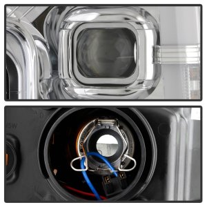 Ford F-450 Super Duty Headlight Set - SPYDER - Projector - Switch Back Sequential Turn Signal Light Bar - Chrome - `17-`18 Ford F-450 Super Duty Headlight Set - SPYDER - Projector - Switch Back Sequential Turn Signal Light Bar - Chrome - `17-`18