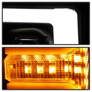 Ford F-350 Super Duty Headlights - SPYDER - Projector, Switch Back Sequential Turn Signal Light Bar - Black - `17-`18