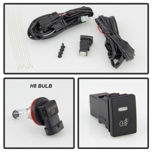 Toyota Sienna Fog Lights - SPYDER - OEM Fit Switch - H8 (Included) - Clear - `11-`17