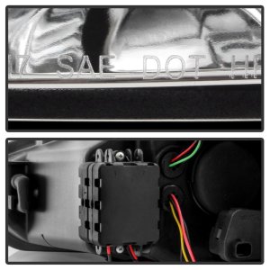 Ford Focus Headlight Set - SPYDER - Projector, Sequential Turn Signal, Low Beam-H7/High Beam-H1, Signal-LED - Chrome - `15-`18