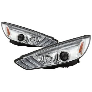 Ford Focus Headlight Set - SPYDER - Projector, Sequential Turn Signal, Low Beam-H7/High Beam-H1, Signal-LED - Chrome - `15-`18 Ford Focus Headlight Set - SPYDER - Projector, Sequential Turn Signal, Low Beam-H7/High Beam-H1, Signal-LED - Chrome - `15-`18