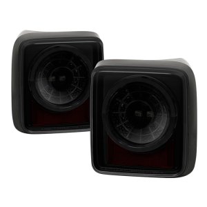 Jeep Wrangler LED Tail Lights - SPYDER - Sequential Turn Signal - Black Smoke - `19-`20