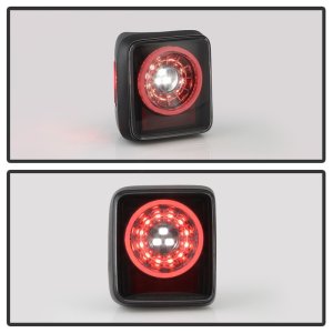 Jeep Wrangler LED Tail Lights - SPYDER - Sequential Turn Signal - Black Smoke - `19-`20 Jeep Wrangler LED Tail Lights - SPYDER - Sequential Turn Signal - Black Smoke - `19-`20