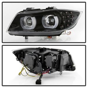 BMW 3 Series Headlights - SPYDER - HID w/ AFS Only - LED Turn - Black - `09-`12 BMW 3 Series Headlights - SPYDER - HID w/ AFS Only - LED Turn - Black - `09-`12