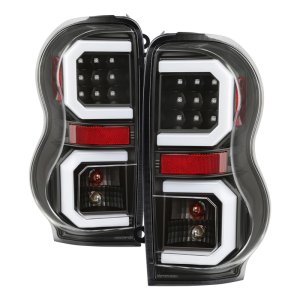 Dodge Durango LED Tail Lights - SPYDER - Black - `04-`09