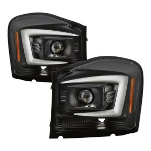 Dodge Durango Headlights - SPYDER - Projector - Black - `04-`06