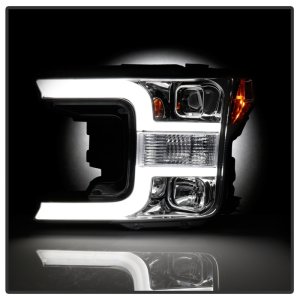 Ford F150 Headlights - SPYDER - Projector, Halogen Model - Chrome - `18-`19