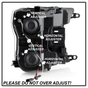 Ford F-150 Headlights - SPYDER - Projector, Halogen Model - Black - `18-`19