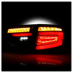 Subaru Impreza WRX LED Tail Lights - SPYDER - Sequential Signal - Black - `08-`14