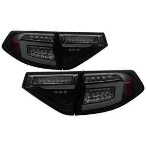 Subaru Impreza LED Tail Lights - SPYDER - Seq Signal - Black Smoke - `08-`14