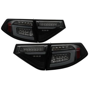 Subaru Impreza LED Tail Lights - SPYDER - Seq Signal - Black Smoke - `08-`14
