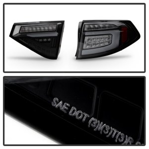 Subaru Impreza LED Tail Lights - SPYDER - Seq Signal - Black Smoke - `08-`14