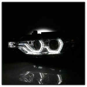BMW 3 Series Headlights - SPYDER - Projector Headlights - Chrome - `12-`14 BMW 3 Series Headlights - SPYDER - Projector Headlights - Chrome - `12-`14