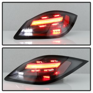 Porsche Cayman Tail Lights - SPYDER - LED, Sequential Signal - Black - `06-`08