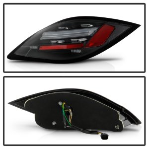 Porsche Cayman Tail Lights - SPYDER - LED, Sequential Signal - Black - `06-`08