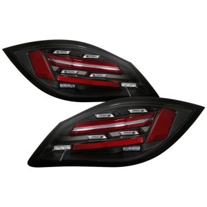 Porsche Cayman Tail Lights - SPYDER - LED, Sequential Signal - Black - `06-`08