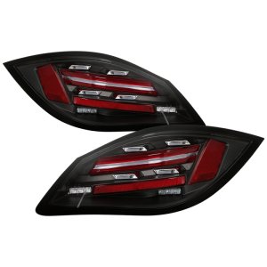 Porsche Cayman Tail Lights - SPYDER - LED, Sequential Signal - Black - `06-`08