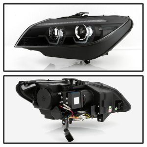 BMW Z4 Headlights - SPYDER - Halo Projector, HID Type, Xenon/HID Model Only - Black - `09-`13 BMW Z4 Headlights - SPYDER - Halo Projector, HID Type, Xenon/HID Model Only - Black - `09-`13