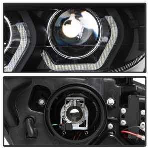 BMW Z4 Headlights - SPYDER - Halo Projector, HID Type, Xenon/HID Model Only - Black - `09-`13 BMW Z4 Headlights - SPYDER - Halo Projector, HID Type, Xenon/HID Model Only - Black - `09-`13