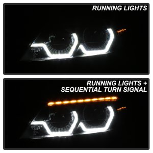 BMW Z4 Headlights - SPYDER - Halo Projector, HID Type, Xenon/HID Model Only - Black - `09-`13 BMW Z4 Headlights - SPYDER - Halo Projector, HID Type, Xenon/HID Model Only - Black - `09-`13