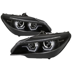 BMW Z4 Headlights - SPYDER - Halo Projector, HID Type, Xenon/HID Model Only - Black - `09-`13 BMW Z4 Headlights - SPYDER - Halo Projector, HID Type, Xenon/HID Model Only - Black - `09-`13