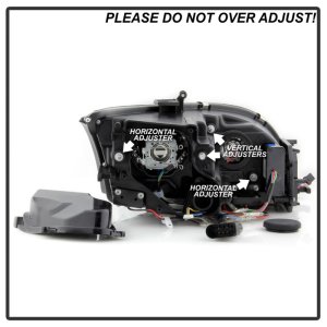Audi TT Headlights - SPYDER - Projector, Sequential Turn Signal - Black - `08-`15