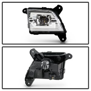 Chevrolet Silverado 1500 Fog Lights - SPYDER - OEM Style Full LED w/Universal Switch - Clear - `19-`20